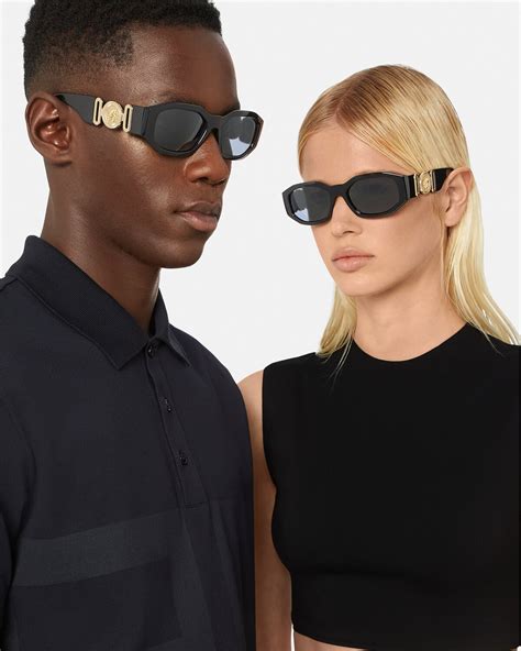 versace unisex gold sunglasses medusa head|Versace maxi medusa biggie sunglasses.